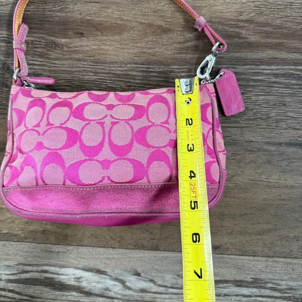 Y2k pink CC small shoulder Coach purse - Picture 12 of 16